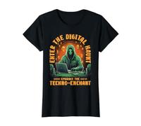 Enter The Digital Haunt Embrace The Techno-Enchant Halloween T-Shirt Graphique avec Valeur