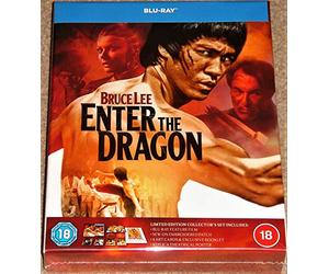 ENTER THE DRAGON LIMITED EDITION COLLECTORS SET / REGION FREE BLU RAY / IMPORT /INCLUDES BOOKLET / POSTER / IRON ON PATCH / ART CARDS