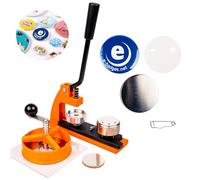 Enterprise Products - Machine à badges macarons Micro - cutter circulaire - matrices interchangeables - pour 100 pièces - 38mm