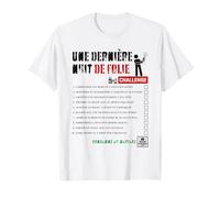 Enterrement de Vie de garçon Checklist Amusant pour Le marié T-Shirt
