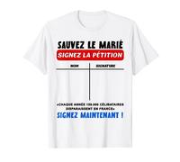Enterrement de Vie de Jeune Garçon EVJG Pétition Challenge T-Shirt