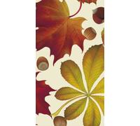 Entertaining with Caspari Lot de serviettes en papier pour invités Marron doré