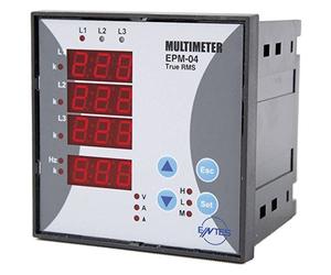Entes® epm-04 - 96 Jauge de panneau ac-multimeter tension courant fréquence heures d'exercice heures totales
