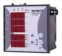 Entes® epm-06 - 96 Jauge de panneau ac-multimeter tension courant fréquence heures d'exercice heures totales