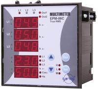 ENTES EPM-06C-96 Appareil de mesure numérique à encastrer Tension, courant, fréquence, heures de fonctionnement, nombre d'heures