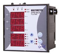 Entes® epm-06cs-96 Jauge de panneau ac-multimeter tension courant fréquence heures d'exercice heures totales