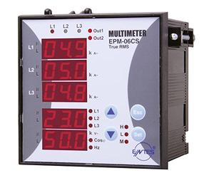 Entes® epm-06cs-96 Jauge de panneau ac-multimeter tension courant fréquence heures d'exercice heures totales