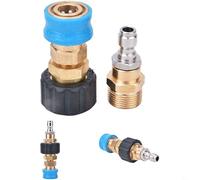Entgoinggo Adaptateur coupleur à libération rapide pour Karcher M22F M22M haute pression 22 mm à 14 mm pour machines de nettoyage d'extérieur et jardin