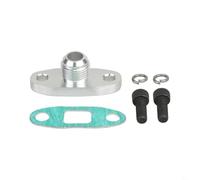 Entgoinggo AN10 Kit d'adaptateur de bride de vidange d'huile Turbo en aluminium T6061 usiné CNC, pour GT28 GT25, pour turbos T30 T35, avec boulons de joint, support de remplacement du moteur