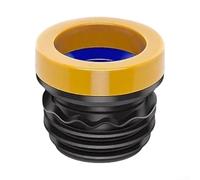 Entgoinggo Anneau de cire de toilette triple joint, anti-fuite, résistant aux odeurs, construction en mastic PVC, facile à installer, bride divers modèles, stable, ajustement sûr, empêche les