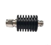 Entgoinggo Atténuateur fixe de type N 25 W RF 50 Ohm DC-3 GHz mâle vers femelle Prise d'alimentation coaxiale 1-50 dB Coque noire en option (25 W 3DB)