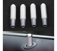 Entgoinggo Bague de verrouillage de porte en acier inoxydable pour Mercedes - Compatible avec W205 - Pour GLC GLE Facile à installer - Aucun retrait de panneau nécessaire