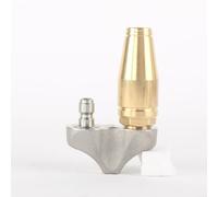 Entgoinggo Buse de jet d'égout en acier inoxydable et laiton - Double buse turbo pour nettoyeur haute pression pour extérieur (3/8)