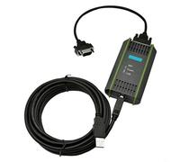 Entgoinggo Câble de programmation USB MPI, pour Siemens S7-200/300/400 PLC, pour adaptateur RS485, avec protection contre les surtensions PPI Multi-Master Support 6ES7972-0CB20-0XA0