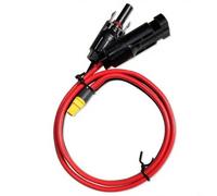 Entgoinggo Câble d'extension pour panneau solaire 10 AWG avec connecteur XT60 en cuivre étamé pur, pour générateur solaire, batterie photovoltaïque résistante aux hautes températures (0,5 mètre)