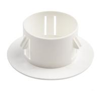 Entgoinggo Cache-trou mural en plastique, pour grille de ventilation et climatisation, bouchon de conduit décoratif, avec motif obturateur, matériau PP résistant à la chaleur, pour (50 mm)