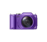 Entgoinggo Caméra de vlogging 4K avec capteur 64 MP, zoom 18x et écran rabattable, appareil photo numérique WiFi pour photographie et enregistrement vidéo, compatible avec Canon et Sony (violet)