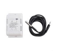 Entgoinggo Capteur de température intelligent pour application Tuya WiFi RF433 Thermostat Contrôleur avec télécommande, minuterie, calendrier et statistiques d'électricité AC 85-250 V (16 A avec câble