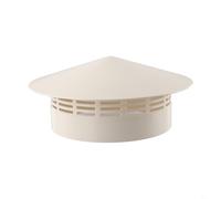 Entgoinggo Chapeau de cheminée, chapeau de cheminée en PVC, grille de ventilation de toit, capuchon de pluie, capuchon de ventilation de tuyau rond(200mm)