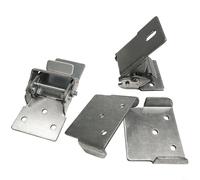 Entgoinggo Charnière coulissante pour scie à table avec tige de poussée extensible en acier laminé à froid sous la table pour scie à panneau, clôture, travail du bois, pièce de précision (côté)