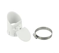 Entgoinggo Clapet anti-retour en PVC pour tuyau d'évacuation anti-odeurs et anti-insectes (110 mm)