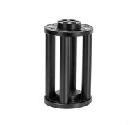 Entgoinggo Colonne d'extension équatoriale en alliage d'aluminium pour trépied de télescope EQ3 EQ5, support d'astronomie, section rehausseur pour camping, randonnée (200 mm, noir)