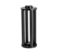 Entgoinggo Colonne d'extension équatoriale en alliage d'aluminium pour trépied de télescope EQ3 EQ5, support d'astronomie, section rehausseur pour camping, randonnée (300 mm, noir)