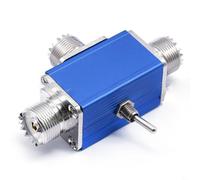 Entgoinggo Commutateur coaxial à 2 positions, commutateur coaxial d'antenne CB/HAM pour stations de base radio CB/HAM modèles portables portables (SL-16)