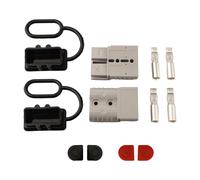 Entgoinggo Connecteur de batterie, connecteurs de borne de câble 120 A 600 V avec couvercle pour navires, bus, connecteur d'alimentation de batterie de résistance industrielle (gris)