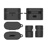 Entgoinggo Coque en silicone souple, pour écouteurs Sony WF-1000XM6 : coque de protection flexible, avec résistance aux rayures et aux chocs, pour un ajustement sûr et un voyage quotidien (noir)