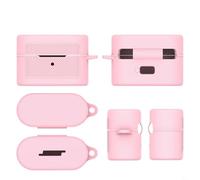 Entgoinggo Coque en silicone souple, pour écouteurs Sony WF-1000XM6 : coque de protection flexible, avec résistance aux rayures et aux chocs, pour un ajustement sûr et un voyage quotidien (rose)