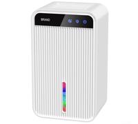 Entgoinggo Déshumidificateur électrique silencieux pour chambre à coucher, petit extracteur d'humidité avec réservoir de 18 L, économie d'énergie, séchoir à air pour la maison, la salle de bain et la