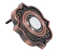 Entgoinggo For Ring For Nest Bouton de sonnette filaire en métal avec éclairage LED Interrupteur poussoir résistant aux intempéries Extérieur Carillon de rechange Construction en fer