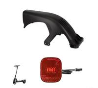 Entgoinggo Garde-boue arrière pour scooter électrique avec feu arrière pour Ninebot Segway Max G3 ABS PC Protection pour la pluie, la neige et les débris Mise à niveau de sécurité (garde-boue + feu