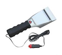 Entgoinggo Grattoir à glace électrique chauffant pour dégivrage de pare-brise de voiture 12 V Outil de retrait rapide du givre avec poignée ergonomique pour une conduite en hiver sûre Pelle à neige