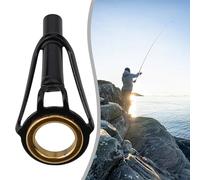 Entgoinggo Guide supérieur de pointe de canne à pêche, pour kit de réparation d'anneaux, avec cadre en acier inoxydable et insert en céramique, pour outils d'entretien de bâtiment de bâtiment, pour