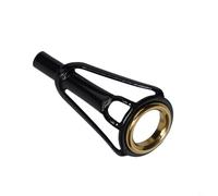 Entgoinggo Guide supérieur de pointe de canne à pêche, pour kit de réparation d'anneaux, avec cadre en acier inoxydable et insert en céramique, pour outils d'entretien de bâtiment de bâtiment, pour