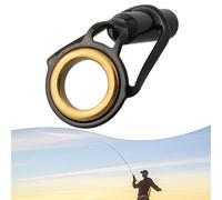 Entgoinggo Guide supérieur de pointe de canne à pêche, pour kit de réparation d'anneaux, avec cadre en acier inoxydable et insert en céramique, pour outils d'entretien de bâtiment de perche, pour les