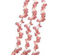 Entgoinggo Guirlande lumineuse romantique en forme de fleur de cerisier rose, 20 LED, guirlande artificielle en rotin, décoration d'intérieur, guirlande lumineuse d'ambiance
