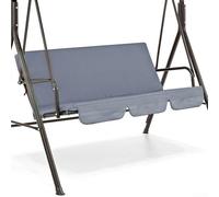 Entgoinggo Housse de balancelle imperméable et résistante aux déchirures pour balancelle 3 places - 150 cm - Gris