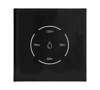 Entgoinggo Interrupteur de chaudière WiFi intelligent, pour application Tuya, avec double mode et commande vocale, pour chauffe-eau Alexa, avec minuteur et fonctions de sécurité enfant (noir)