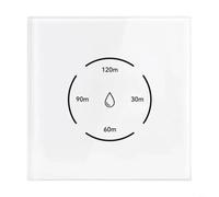 Entgoinggo Interrupteur de chaudière WiFi intelligent, pour application Tuya, avec double mode et commande vocale, pour chauffe-eau Alexa, avec minuterie et fonctions de sécurité enfant (blanc)