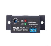Entgoinggo Interrupteur de détection de courant alternatif auto-alimenté par relais à induction 0,2-30 A Seuil réglable Interrupteur électronique sans contact M3050/M3056 (M3066)