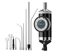 Entgoinggo Jauge de centrage coaxiale pour indicateur de cadran pour fraiseuse, résolution de 001 mm, sonde à levier mécanique avec tête réglable à 360° pour l'inspection du travail des métaux