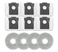 Entgoinggo Kit d'accessoires pour aspirateur robot Cecotec pour aspirateur robot Conga X70 avec serpillère et sac à poussière, ensemble de nettoyage domestique