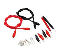 Entgoinggo Kit de 16 fils de test pour multimètre avec clips et sonde de rechange CAT III 1000 V 10 A Fil de cuivre