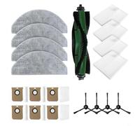 Entgoinggo Kit de pièces de rechange, pour Cecotec, pour Conga 7490, pour Ultimate Home, pour X-Treme, pour aspirateur robot Genesis, avec brosse principale, brosses latérales, filtres