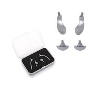 Entgoinggo Kit de remplacement pour manette PS5 Edge : boutons arrière en métal pour une meilleure précision - Accessoire de jeu avec une installation facile - Lot de 4 (argent)