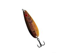 Entgoinggo Leurre de pêche en métal imprimé en 3D, avec motifs réalistes, pour un lancer long, design épuré et ondulé pour attirer le bar, le brochet, la perche en eau douce