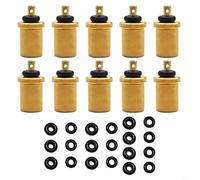 Entgoinggo Lot d'adaptateurs de recharge de gaz pour Campingaz et JETBOIL Construction en cuivre et caoutchouc Design léger et portable pour réchaud de randonnée et de camping